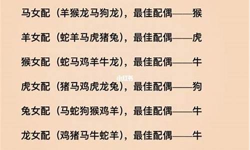 十二生肖属相婚姻相配对表详解大全最新-十二生肖婚配属相配对表